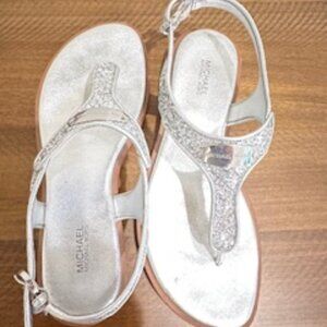 Michael Kors Plate Glitter Sandal
